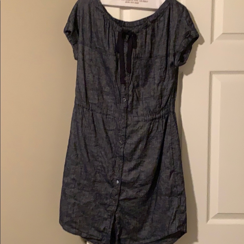 Theory Navy Linen dress sz 6